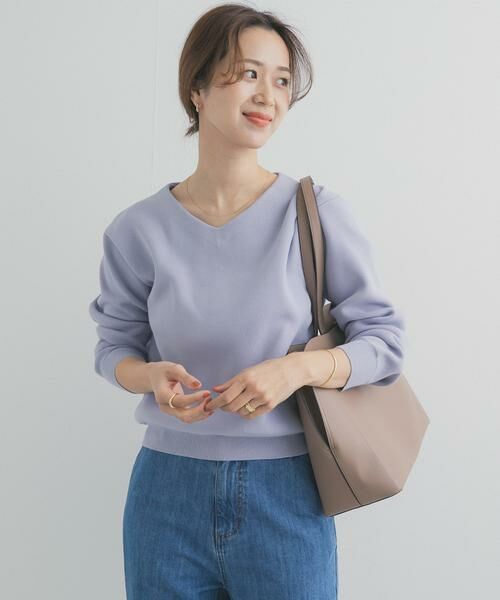 URBAN RESEARCH DOORS / アーバンリサーチ ドアーズ ニット・セーター | 『UR TECH Renew Knit』Vネックプルオーバー | 詳細18