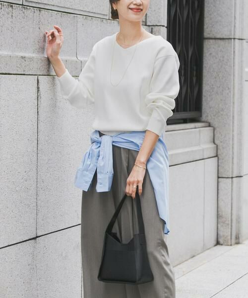 URBAN RESEARCH DOORS / アーバンリサーチ ドアーズ ニット・セーター | 『UR TECH Renew Knit』Vネックプルオーバー | 詳細28