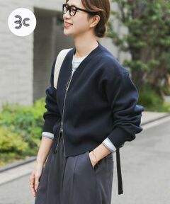 URBAN RESEARCH DOORS / アーバンリサーチ ドアーズ カーディガン・ボレロ | 『UR TECH Renew Knit』VネックZIPカーディガン