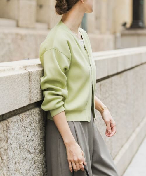 URBAN RESEARCH DOORS / アーバンリサーチ ドアーズ カーディガン・ボレロ | 『UR TECH Renew Knit』VネックZIPカーディガン | 詳細4