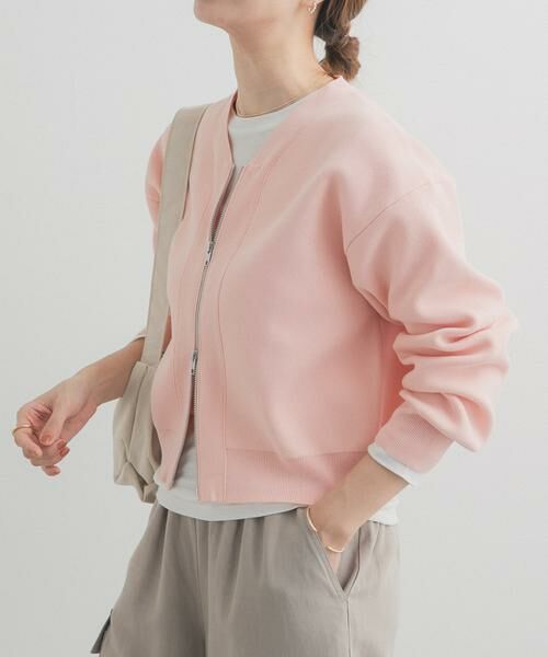 URBAN RESEARCH DOORS / アーバンリサーチ ドアーズ カーディガン・ボレロ | 『UR TECH Renew Knit』VネックZIPカーディガン | 詳細27