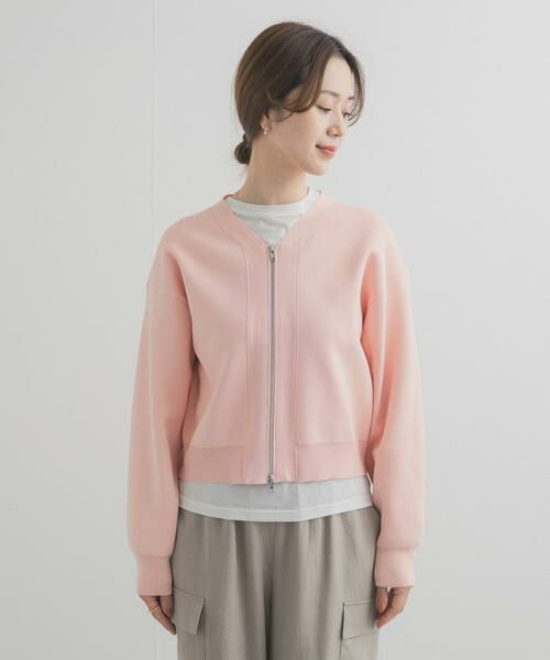 URBAN RESEARCH DOORS / アーバンリサーチ ドアーズ カーディガン・ボレロ | 『UR TECH Renew Knit』VネックZIPカーディガン | 詳細29