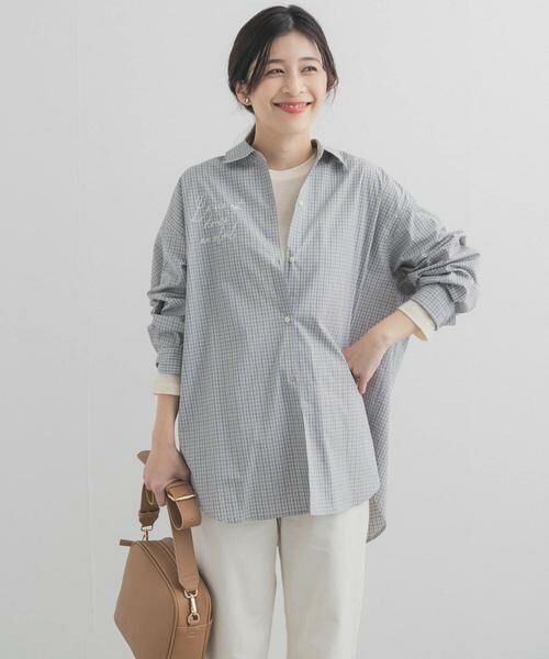 URBAN RESEARCH DOORS / アーバンリサーチ ドアーズ シャツ・ブラウス | 刺繍チェックシャツ | 詳細2