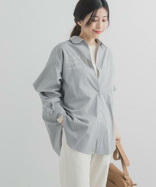 URBAN RESEARCH DOORS / アーバンリサーチ ドアーズ シャツ・ブラウス | 刺繍チェックシャツ | 詳細6