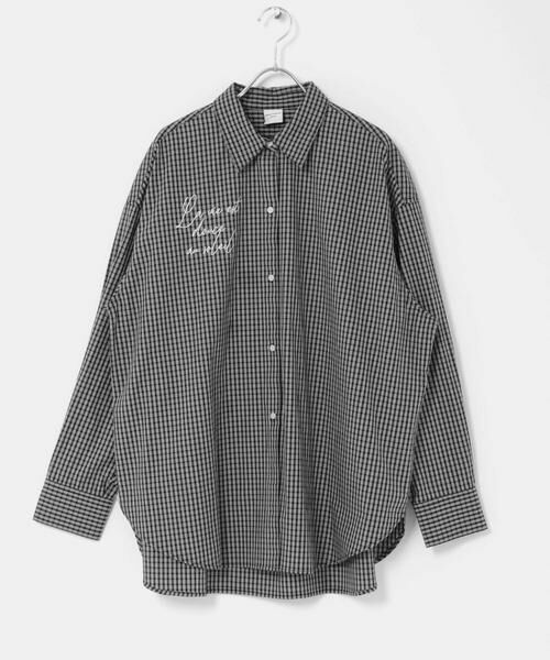 URBAN RESEARCH DOORS / アーバンリサーチ ドアーズ シャツ・ブラウス | 刺繍チェックシャツ | 詳細24