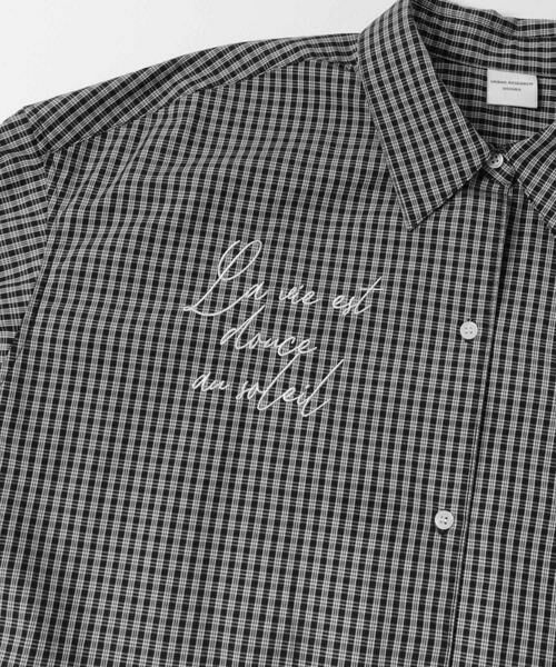 URBAN RESEARCH DOORS / アーバンリサーチ ドアーズ シャツ・ブラウス | 刺繍チェックシャツ | 詳細25