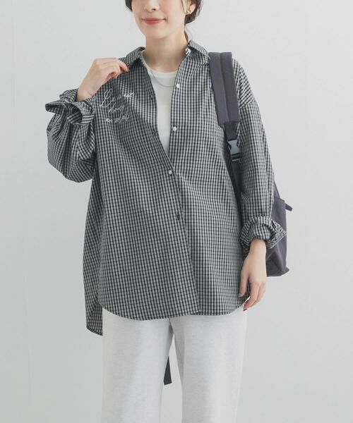 URBAN RESEARCH DOORS / アーバンリサーチ ドアーズ シャツ・ブラウス | 刺繍チェックシャツ | 詳細16