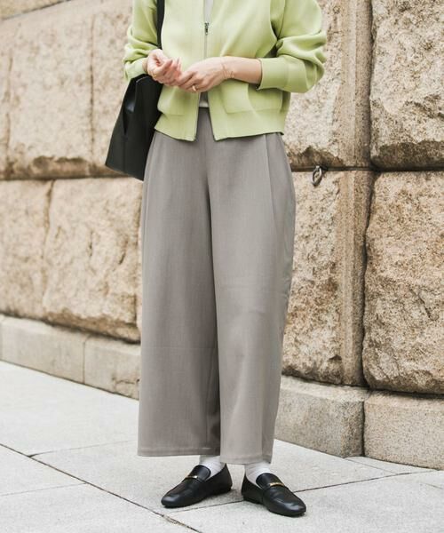 URBAN RESEARCH DOORS / アーバンリサーチ ドアーズ その他パンツ | 『UR TECH』完声9分丈ワイドパンツ（グレー系その他）