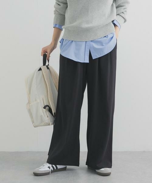 URBAN RESEARCH DOORS / アーバンリサーチ ドアーズ その他パンツ | 『UR TECH』完声タックギャザーワイドパンツ | 詳細2