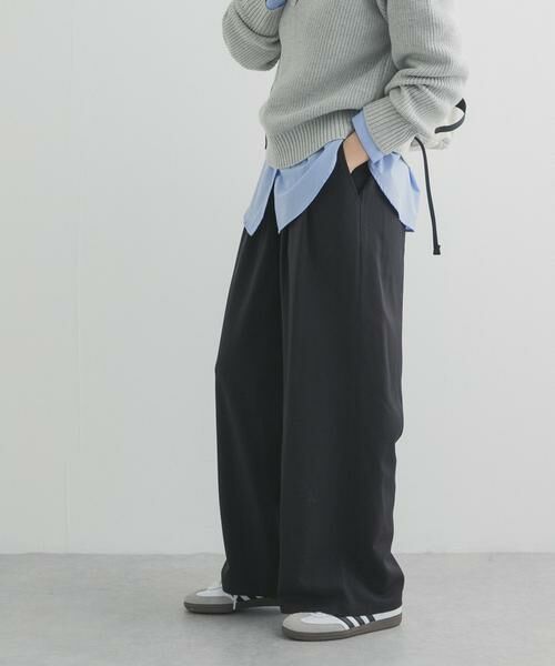 URBAN RESEARCH DOORS / アーバンリサーチ ドアーズ その他パンツ | 『UR TECH』完声タックギャザーワイドパンツ | 詳細3