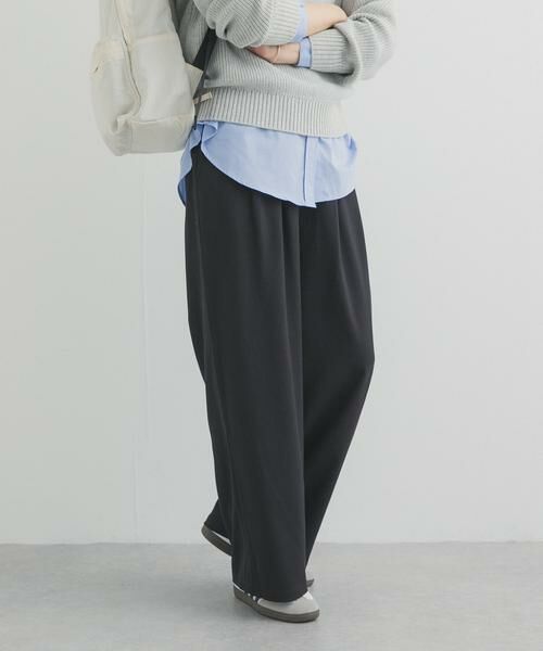 URBAN RESEARCH DOORS / アーバンリサーチ ドアーズ その他パンツ | 『UR TECH』完声タックギャザーワイドパンツ | 詳細5