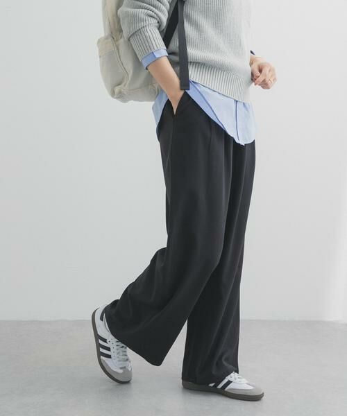 URBAN RESEARCH DOORS / アーバンリサーチ ドアーズ その他パンツ | 『UR TECH』完声タックギャザーワイドパンツ | 詳細6