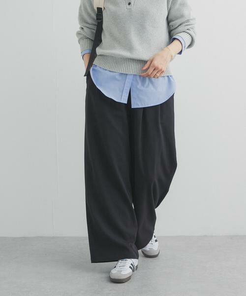 URBAN RESEARCH DOORS / アーバンリサーチ ドアーズ その他パンツ | 『UR TECH』完声タックギャザーワイドパンツ | 詳細7