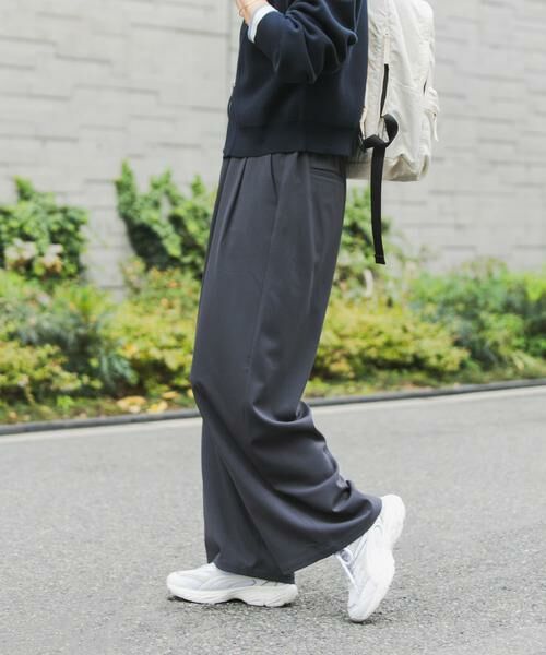 URBAN RESEARCH DOORS / アーバンリサーチ ドアーズ その他パンツ | 『UR TECH』完声タックギャザーワイドパンツ | 詳細14