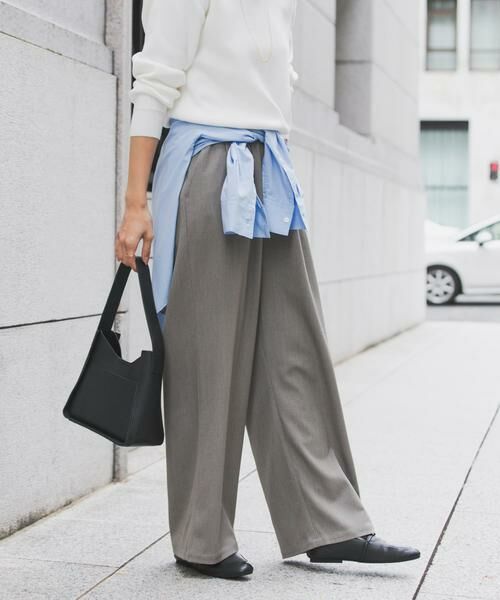 URBAN RESEARCH DOORS / アーバンリサーチ ドアーズ その他パンツ | 『UR TECH』完声タックギャザーワイドパンツ | 詳細27