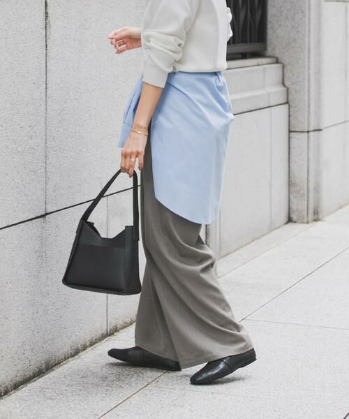 URBAN RESEARCH DOORS / アーバンリサーチ ドアーズ その他パンツ | 『UR TECH』完声タックギャザーワイドパンツ | 詳細30