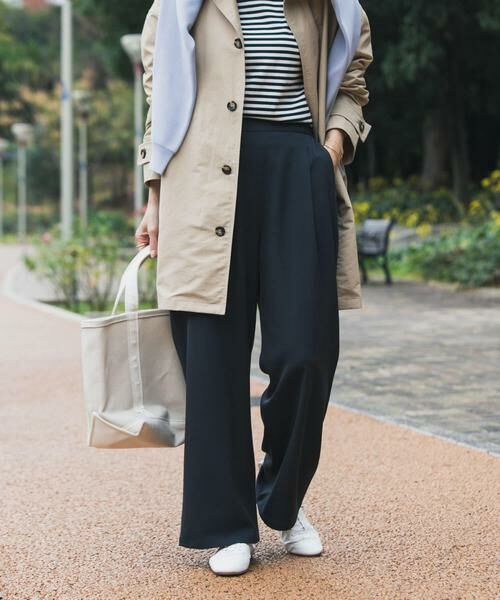 URBAN RESEARCH DOORS / アーバンリサーチ ドアーズ その他パンツ | 『UR TECH』完声フロントタックイージーパンツ | 詳細1