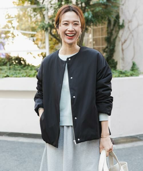 URBAN RESEARCH DOORS / アーバンリサーチ ドアーズ その他アウター | 撥水中綿ノーカラーコート | 詳細2