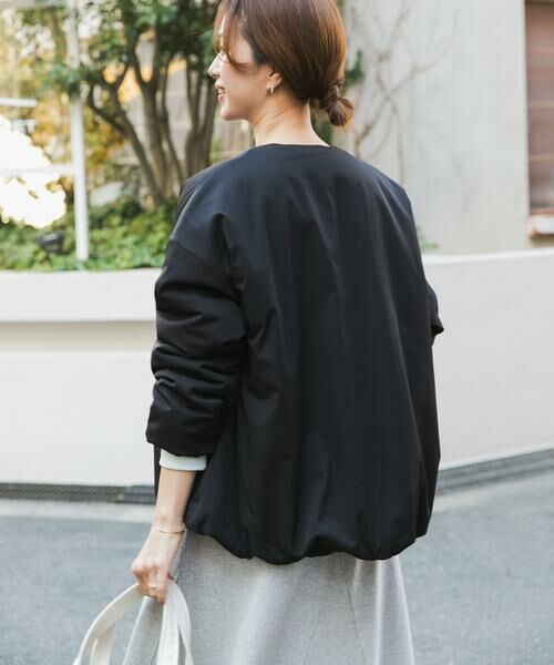 URBAN RESEARCH DOORS / アーバンリサーチ ドアーズ その他アウター | 撥水中綿ノーカラーコート | 詳細5