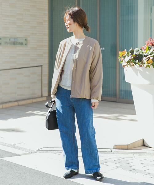 URBAN RESEARCH DOORS / アーバンリサーチ ドアーズ その他アウター | 撥水中綿ノーカラーコート | 詳細18