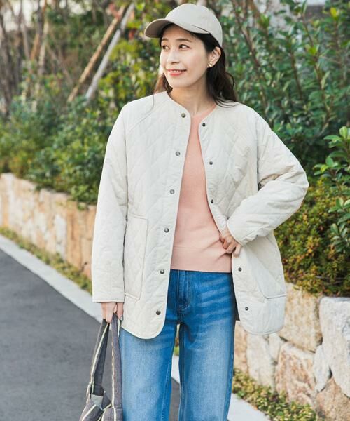 URBAN RESEARCH DOORS / アーバンリサーチ ドアーズ ダウンジャケット・ベスト | カポックキルトミドルジャケット | 詳細1