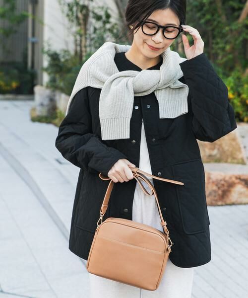 URBAN RESEARCH DOORS / アーバンリサーチ ドアーズ ダウンジャケット・ベスト | カポックキルトミドルジャケット（ブラック）