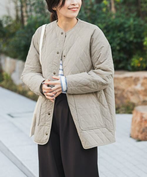 URBAN RESEARCH DOORS / アーバンリサーチ ドアーズ ダウンジャケット・ベスト | カポックキルトミドルジャケット | 詳細21