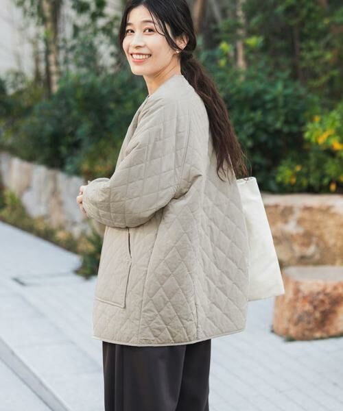 URBAN RESEARCH DOORS / アーバンリサーチ ドアーズ ダウンジャケット・ベスト | カポックキルトミドルジャケット | 詳細24