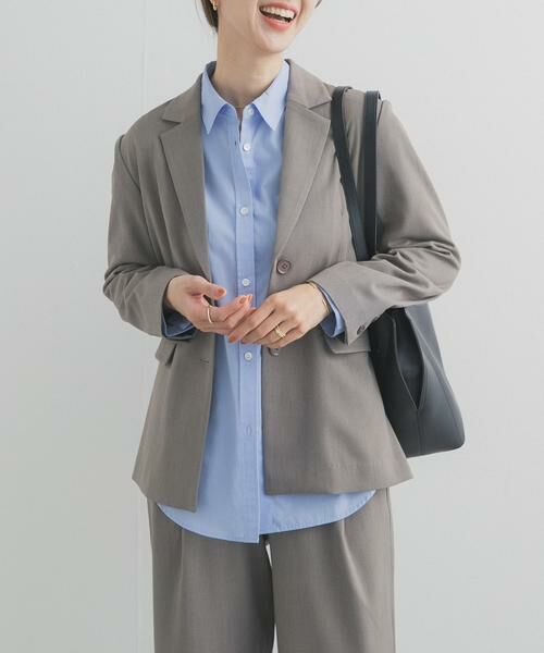 URBAN RESEARCH DOORS / アーバンリサーチ ドアーズ その他アウター | 『UR TECH』完声テーラードジャケット（グレー系その他）