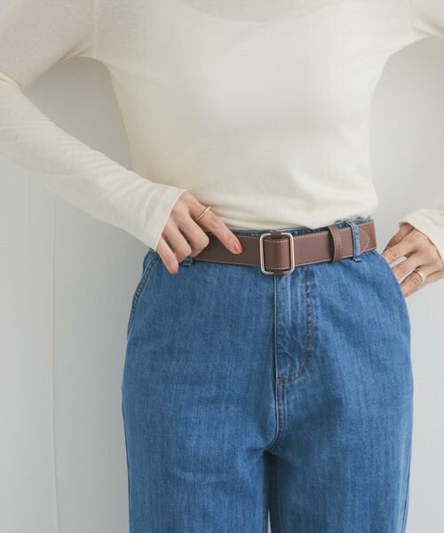 URBAN RESEARCH DOORS / アーバンリサーチ ドアーズ ベルト・サスペンダー | ステッチベルト（ブラウン）