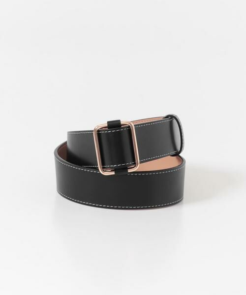 URBAN RESEARCH DOORS / アーバンリサーチ ドアーズ ベルト・サスペンダー | ステッチベルト（ブラック）