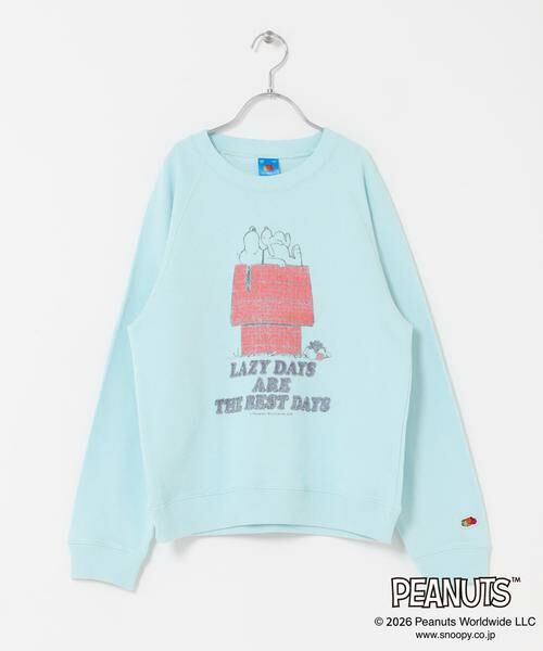 URBAN RESEARCH DOORS / アーバンリサーチ ドアーズ トップス | 『150サイズ』『別注』FRUIT OF THE LOOM×DOORS　甘編み裏毛スウェット(KIDS)（ブルー系その他）