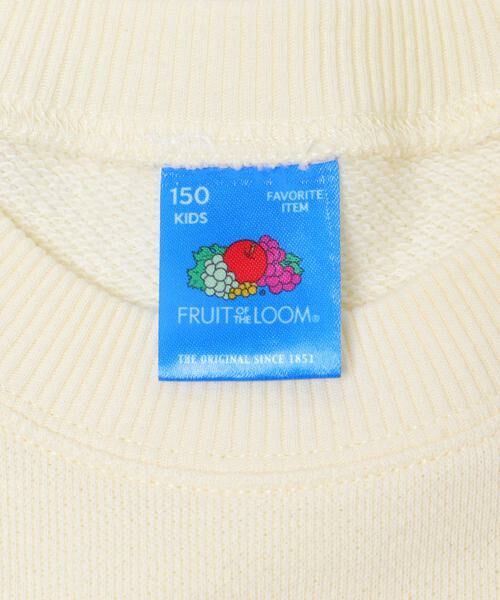 URBAN RESEARCH DOORS / アーバンリサーチ ドアーズ トップス | 『150サイズ』『別注』FRUIT OF THE LOOM×DOORS　甘編み裏毛スウェット(KIDS) | 詳細9