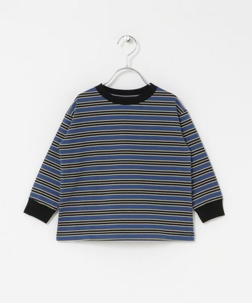 URBAN RESEARCH DOORS / アーバンリサーチ ドアーズ トップス | 『150サイズあり』マルチボーダープルオーバー(KIDS)（ネイビー）