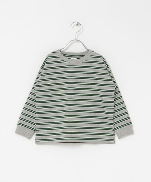 URBAN RESEARCH DOORS / アーバンリサーチ ドアーズ トップス | 『150サイズあり』マルチボーダープルオーバー(KIDS)（グレー系その他）