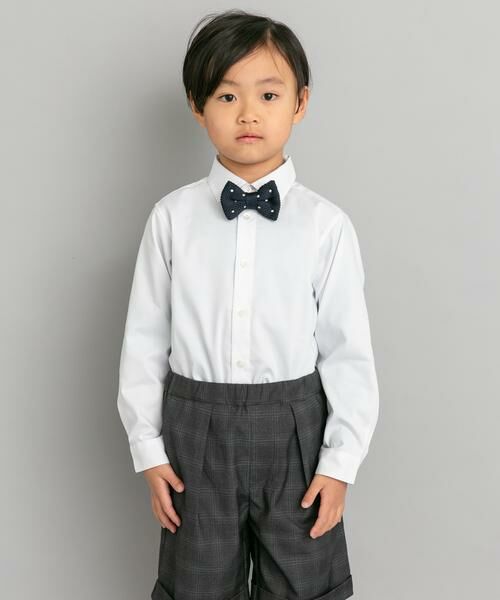 URBAN RESEARCH DOORS / アーバンリサーチ ドアーズ トップス | 『イージーケア』セレモニーセミワイドシャツ(KIDS)（ホワイト）