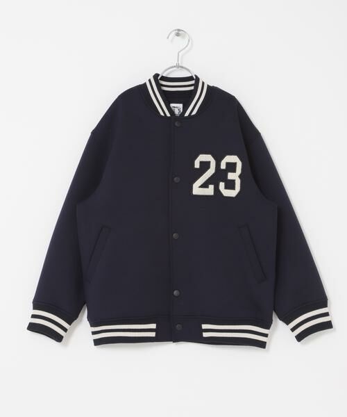 URBAN RESEARCH DOORS / アーバンリサーチ ドアーズ アウター | 『150サイズ』ダンボールニットスタジャン(KIDS)（ネイビー）