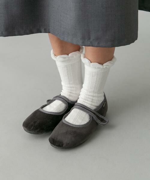 URBAN RESEARCH DOORS / アーバンリサーチ ドアーズ その他 | 透かし編みフリルソックス(KIDS)（オフホワイト）