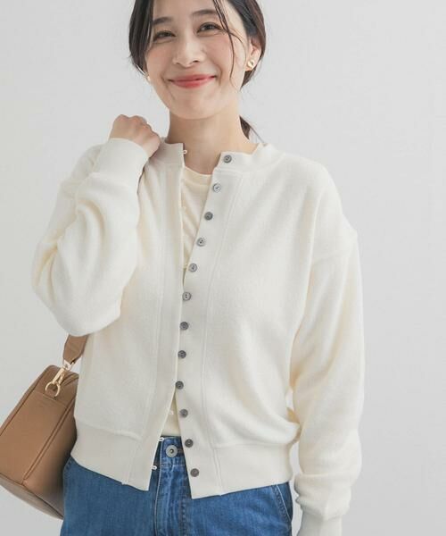 URBAN RESEARCH DOORS / アーバンリサーチ ドアーズ カーディガン・ボレロ | カットブークレーショートカーディガン | 詳細5