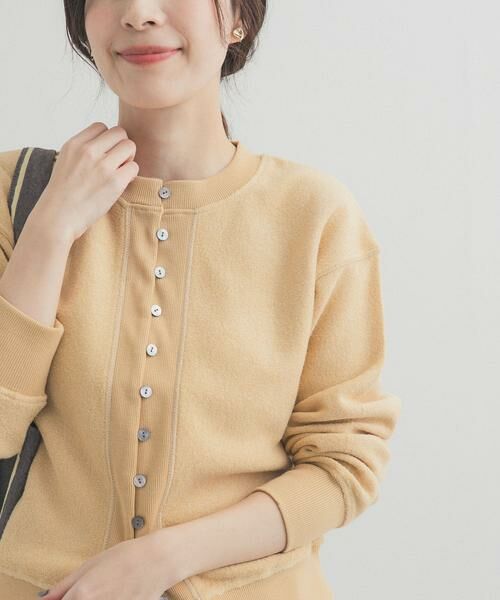 URBAN RESEARCH DOORS / アーバンリサーチ ドアーズ カーディガン・ボレロ | カットブークレーショートカーディガン | 詳細15