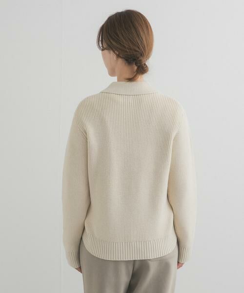 URBAN RESEARCH DOORS / アーバンリサーチ ドアーズ ニット・セーター | 衿付き畦ニット | 詳細22