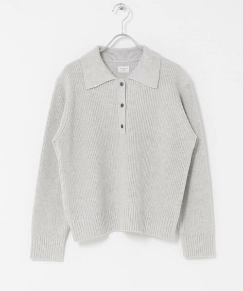 URBAN RESEARCH DOORS / アーバンリサーチ ドアーズ ニット・セーター | 衿付き畦ニット | 詳細30