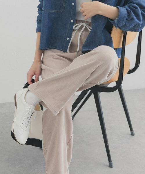 URBAN RESEARCH DOORS / アーバンリサーチ ドアーズ その他パンツ | ストレッチツイルイージパンツ（ベージュ）