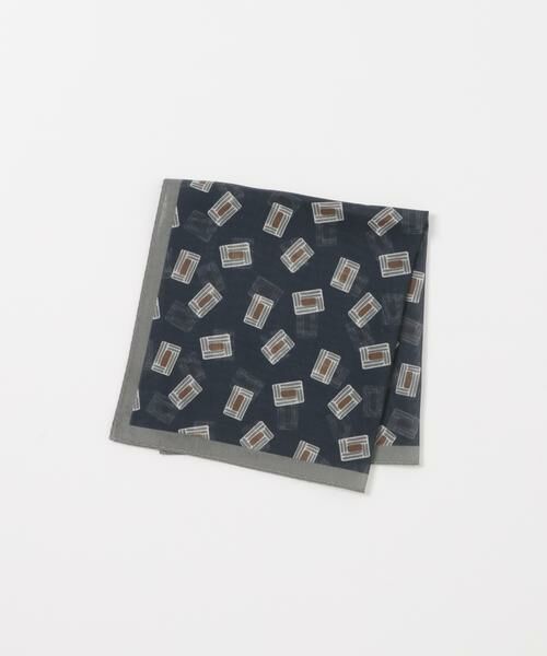 URBAN RESEARCH DOORS / アーバンリサーチ ドアーズ ハンカチ | LIFE STYLE TAILOR　BBCプリントチーフ（ブラック系その他）