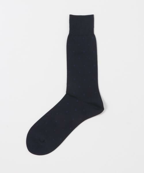 URBAN RESEARCH DOORS / アーバンリサーチ ドアーズ ソックス | LIFE STYLE TAILOR　ドット柄ドレスソックス（ネイビー）