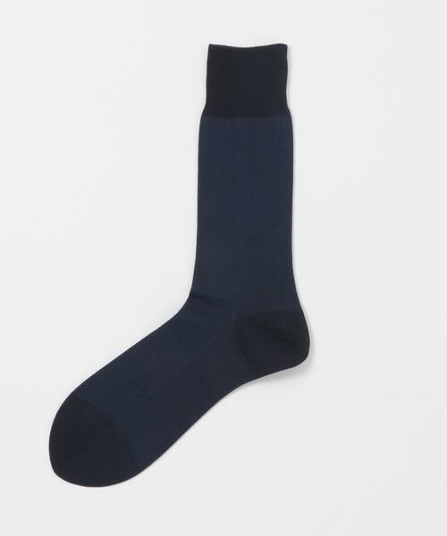 URBAN RESEARCH DOORS / アーバンリサーチ ドアーズ ソックス | LIFE STYLE TAILOR　バーズアイドレスソックス（ネイビー）
