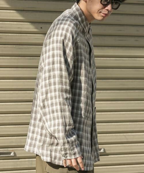 URBAN RESEARCH DOORS / アーバンリサーチ ドアーズ その他アウター | FORK&SPOON　リネンカバーオールシャツジャケット | 詳細18