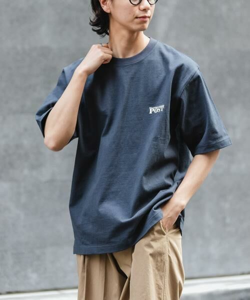 URBAN RESEARCH DOORS / アーバンリサーチ ドアーズ Tシャツ | FORK&SPOON　POSTワンポイントTシャツ（チャコールグレー）