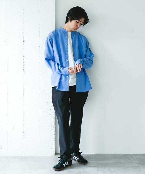 URBAN RESEARCH DOORS / アーバンリサーチ ドアーズ シャツ・ブラウス | 『XLサイズ/WEB限定』『吸水速乾』セオアルファバンドカラーロングスリーブシャツ | 詳細24