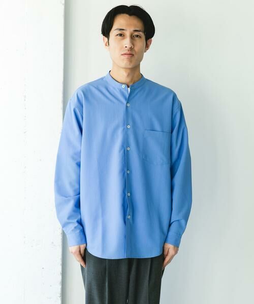 URBAN RESEARCH DOORS / アーバンリサーチ ドアーズ シャツ・ブラウス | 『XLサイズ/WEB限定』『吸水速乾』セオアルファバンドカラーロングスリーブシャツ | 詳細25